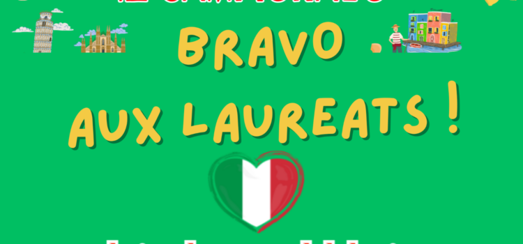 Italien – Bravo aux lauréats du concours national Il campionato !